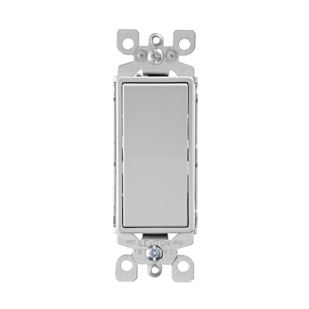 Leviton Leviton Decora 15 amps Single Pole Rocker Switch Light Gray 1 pk 05601-2GS